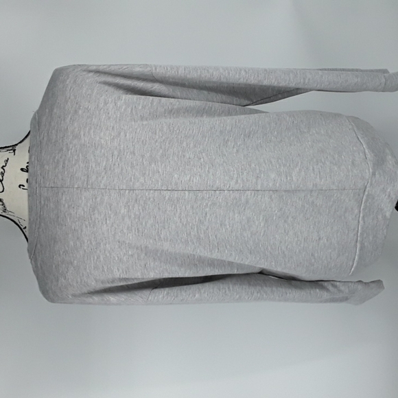 Alya Womens Embroidered Graphic Sweatshirt Feelings Gray Crew Neck Size S - Picture 4 of 7